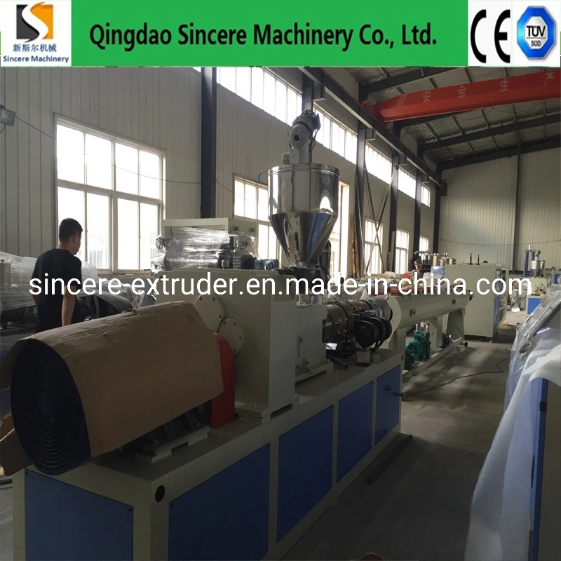 Plastic PVC Pipe Extrusion Production Line, PVC Cable Piping Manufacturing Machinery