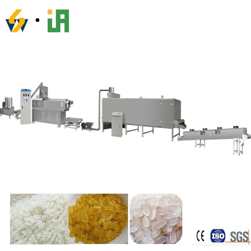 Extruded Instant Artificial Nutritional Rice Processing Machine Golden Rice Machine Processing Line