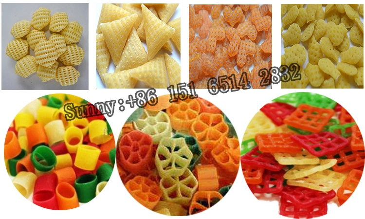 Automatic Factory Extruded Pellet Snacks Food Production Line/Manufacturing Equipment Plant