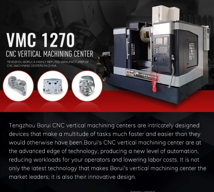 Vmc1270 Milling Service CNC Machining Center 5 Axis CNC Vertical Machining Center Price