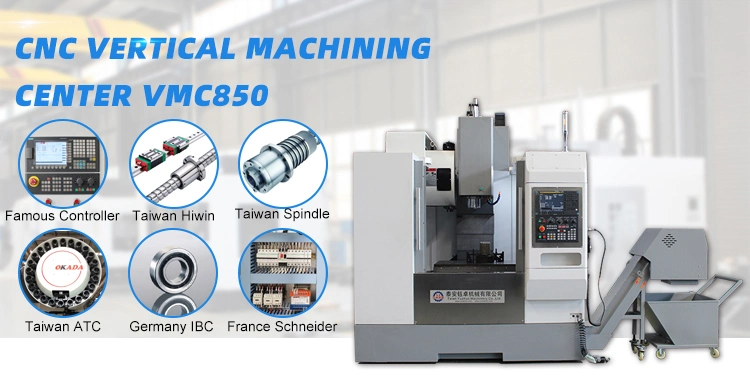 Vmc850 CNC Machining Center Vertical CNC Milling Machine Center Price