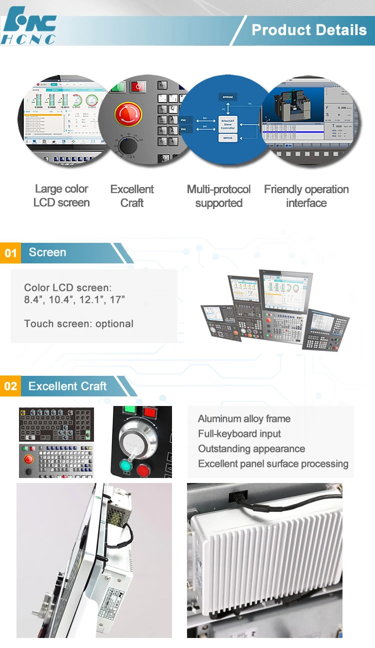 Hnc808d Hot Selling Controller 3 Axis Robot CNC Controller for Plate Drilling Machine