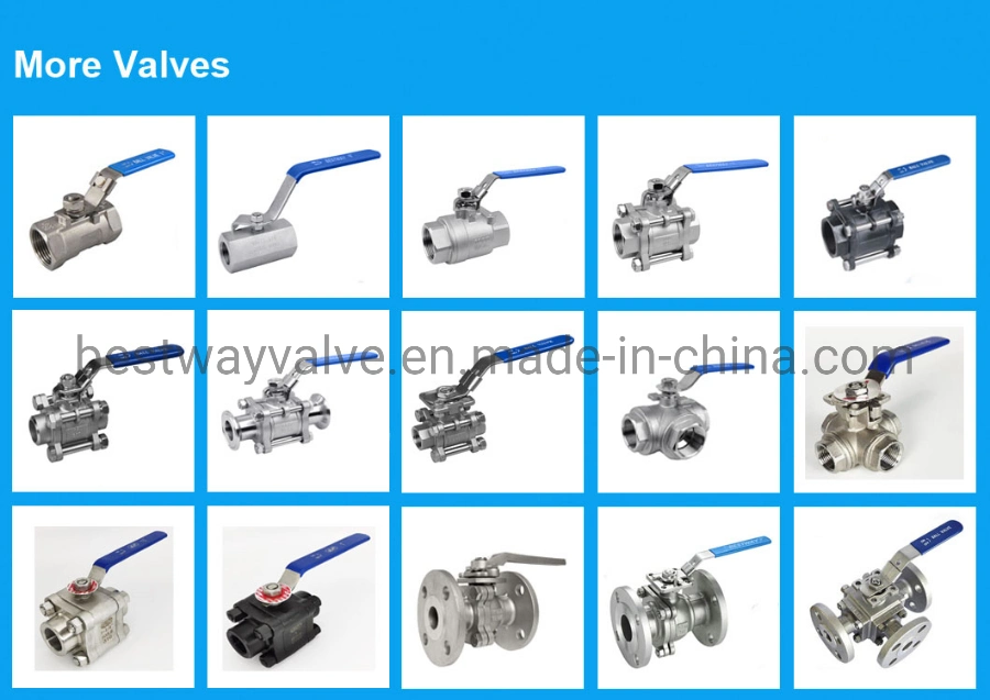 Industrial Valves 304 316 2PC Stainless Steel Floating Ball Valves