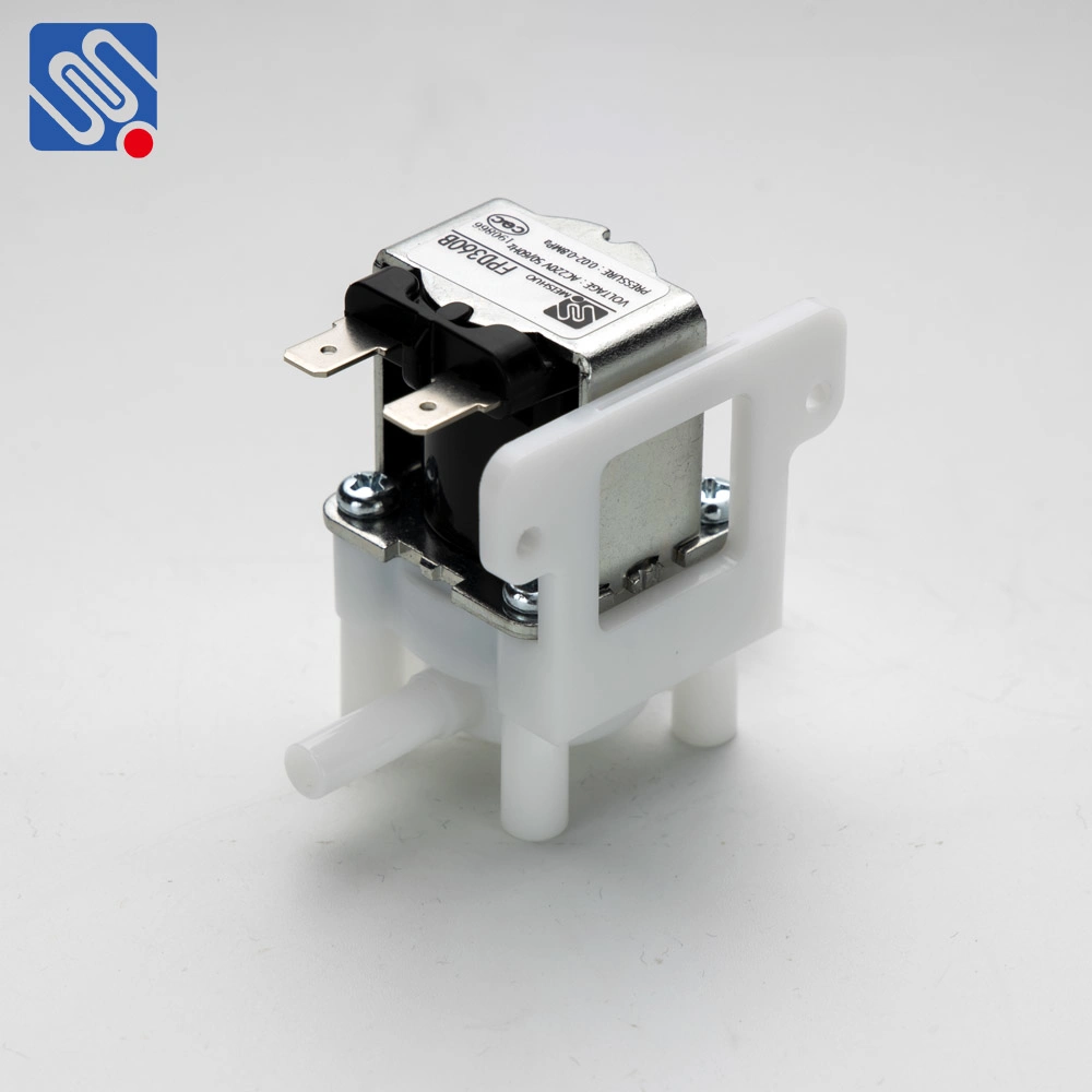 6mm 6.35mm Water Valve Meishuo Fpd360b10 Plastic Valve 12V Solenoid Valves 110VAC Washing Machine Valve