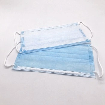 Disposable Face Mask Non-Woven 3 Ply Disposable Blue Face Mask Face Mask Earloop