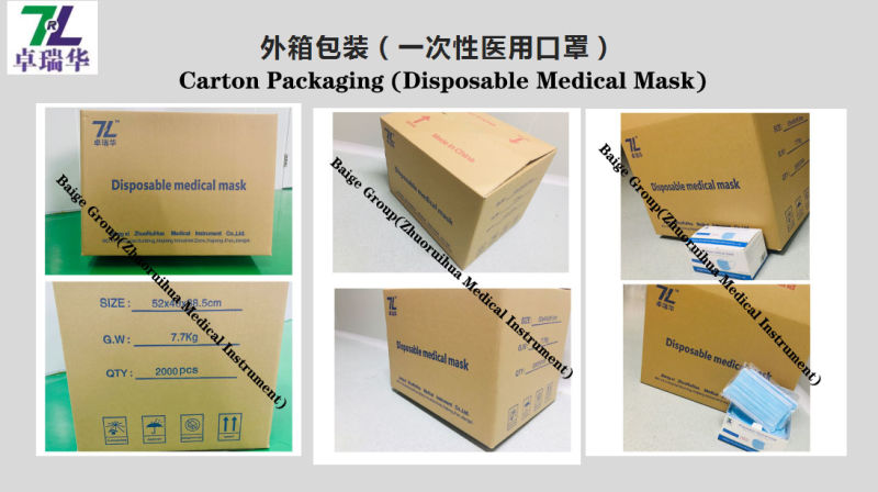 Disposable 3 Ply Face Mask with Earloop PPE Surgical Facemask