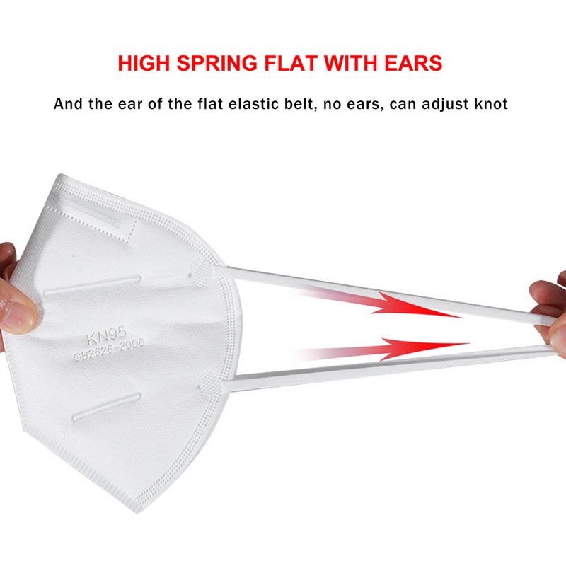 Folding Disposable Face Mask Anti-Pollution KN95 Dust Mask Filter Face N95 Respirator