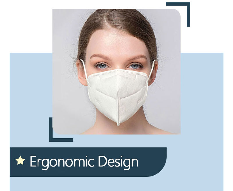 KN95 N95 Mask N95-Mask 3D Fold Respirator Mouth Face Mask Masque En149 Single-Use Mask