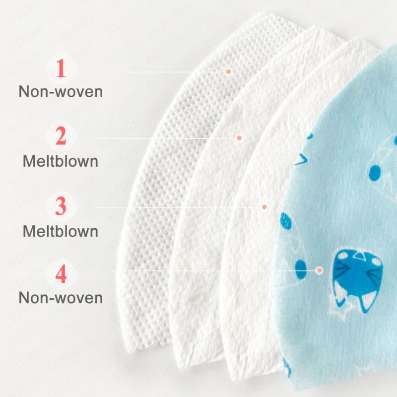 Kids Mouth Mask Anti Dust Anti UV Cotton Face Mouth Mask Adjustable Face Mask for Children