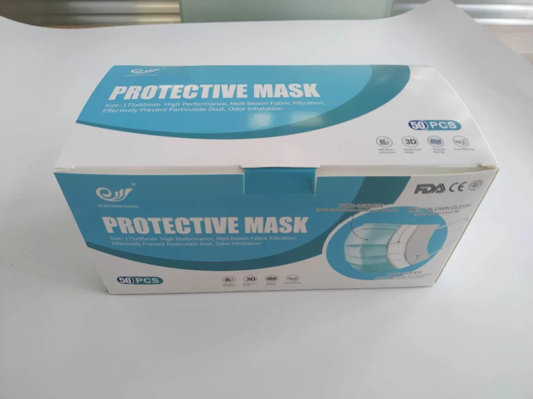 Factory 3ply Disposable Mask Mask Ce FDA