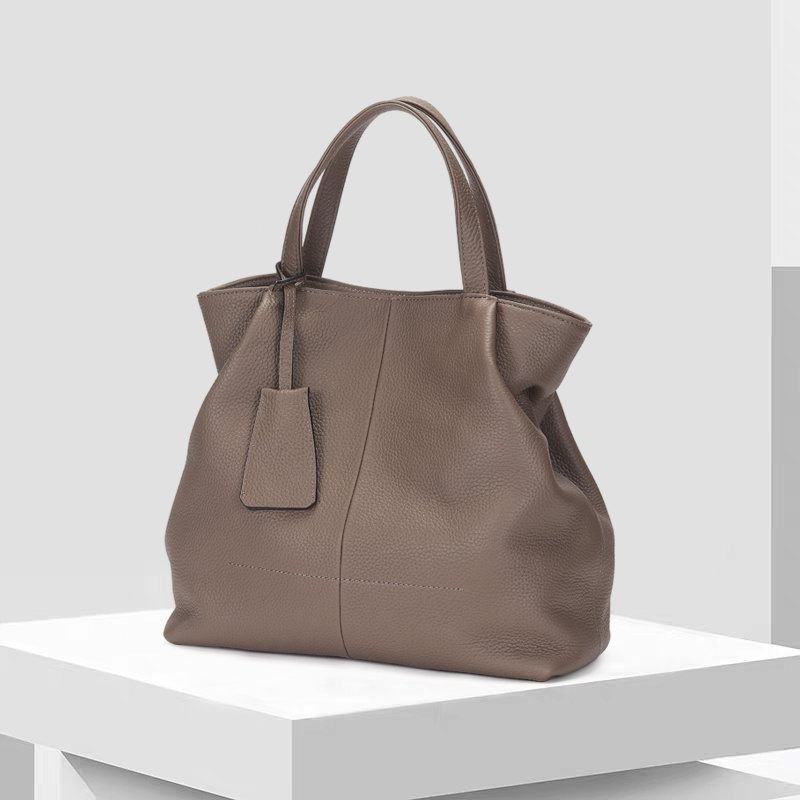 Large Capacity Women Genuine Leather Tote Hand Bag for Women
