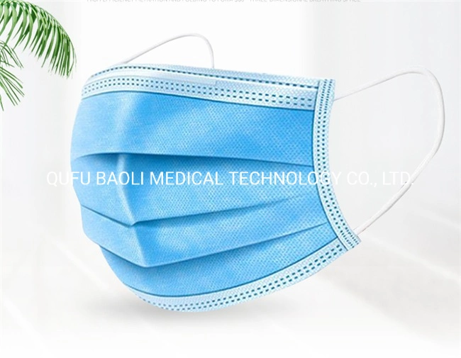 Wholesale General Supplies Disposable 3ply Faceshield Earloop Virus Face Mask 3ply Disposable Face Mask