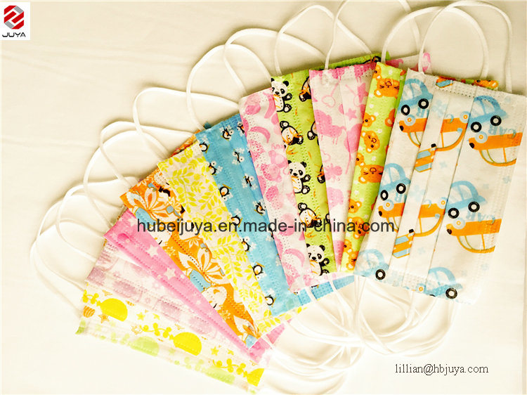 Disposable Spunlace Printed Face Mask for Kids