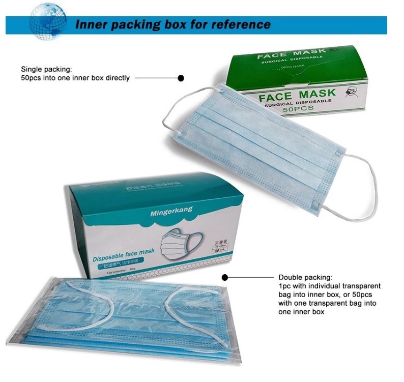 Surgical Disposable 3ply Face Mask for Kids with Ear Loop