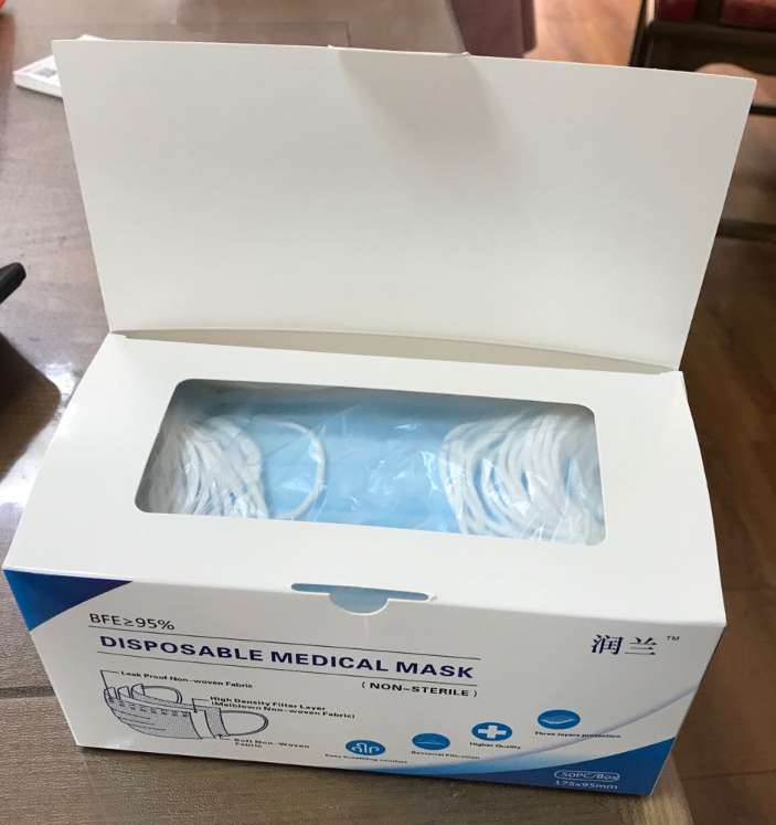 Medical Face Mask Respirator Disposable Non Sterile with CE