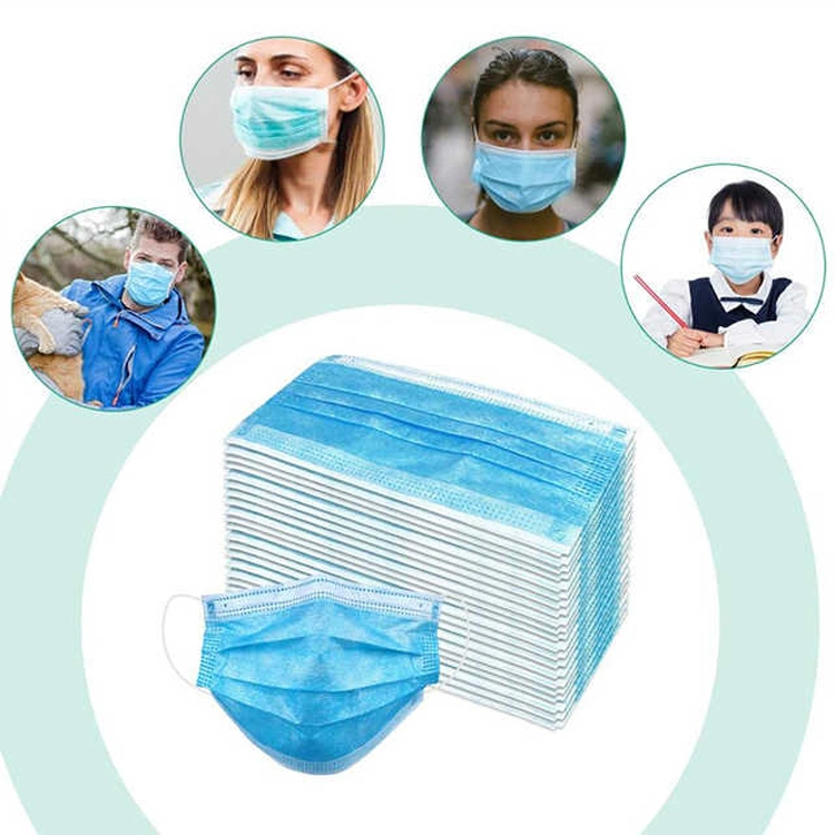 Disposable Personal Non Woven Disposable Face Mask Wholesale 3 Layers Disposable Face Mask