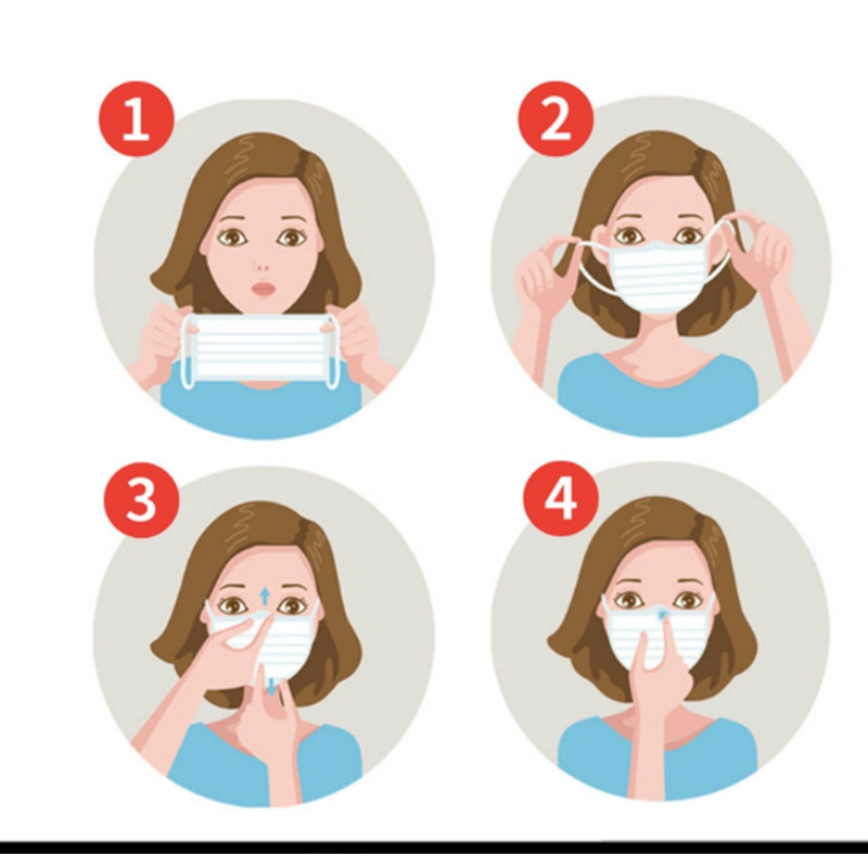 Disposable Nonwoven 3ply Disposable Mask Non Woven Face Mask