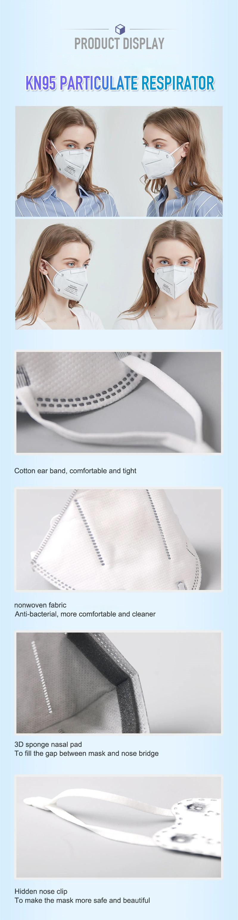 Breathable Face Masks Face Shield KN95 Face Mask