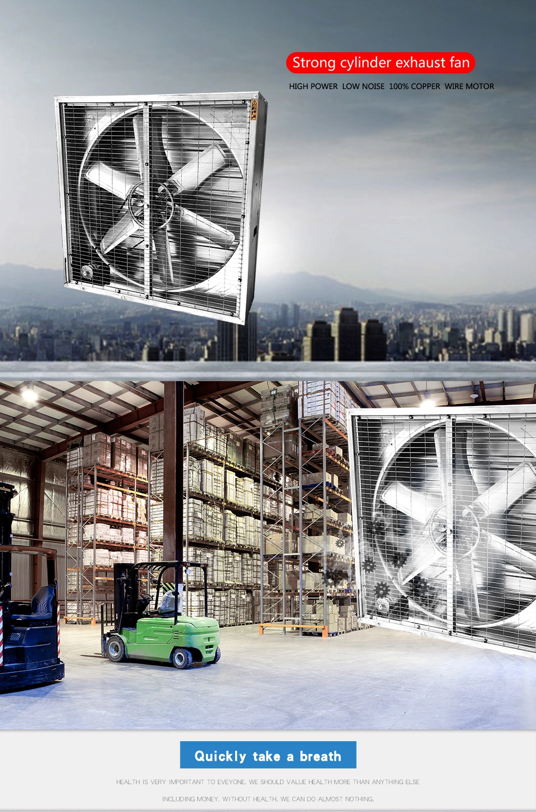Workshop Ventilation Equipments Ventilation Fan Used Hammer to Open Shutter/Hammer Exhaust Fan
