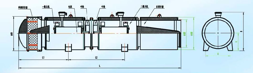 Ce Certified Axial Type Flow Fans for Mine Ventilation and Tunnel Ventilation
