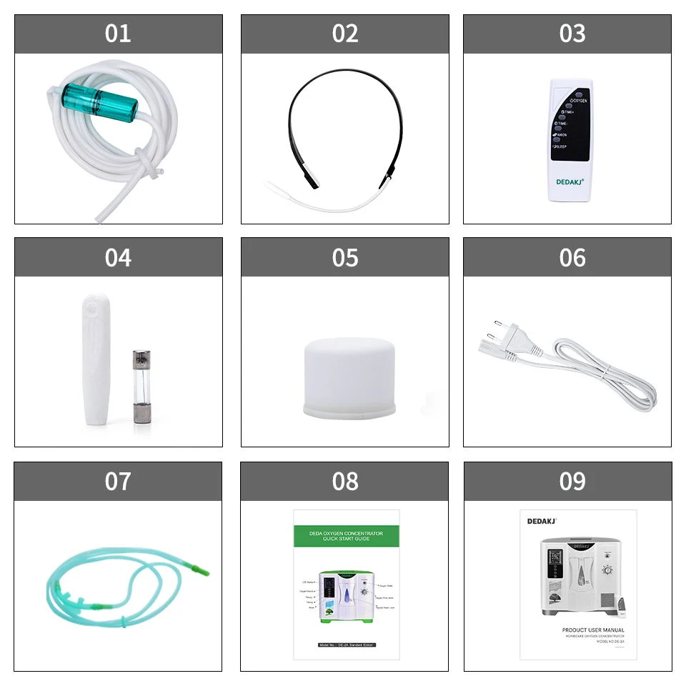 Oxygen Concentrator 2L 5L Household Portable Oxygen Concentrator with LCD Display