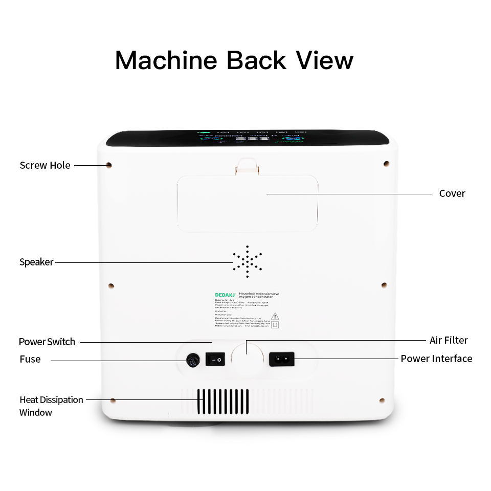 6L High Flow Medical Oxygen Concentrator Oxygen Making Equipment