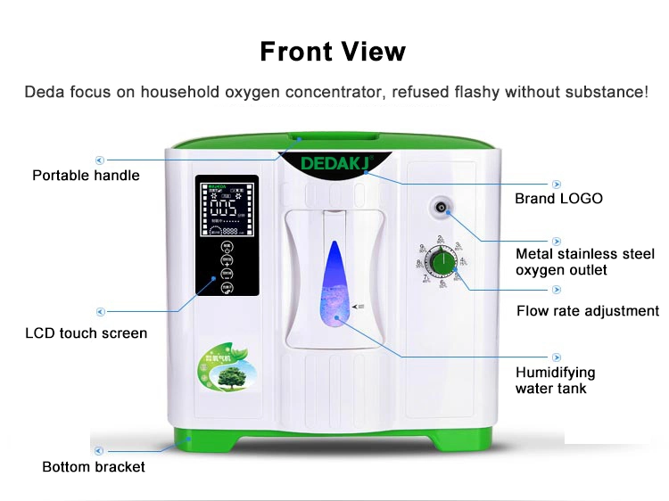 Oxygen Concentrator 2L 5L Household Portable Oxygen Concentrator with LCD Display