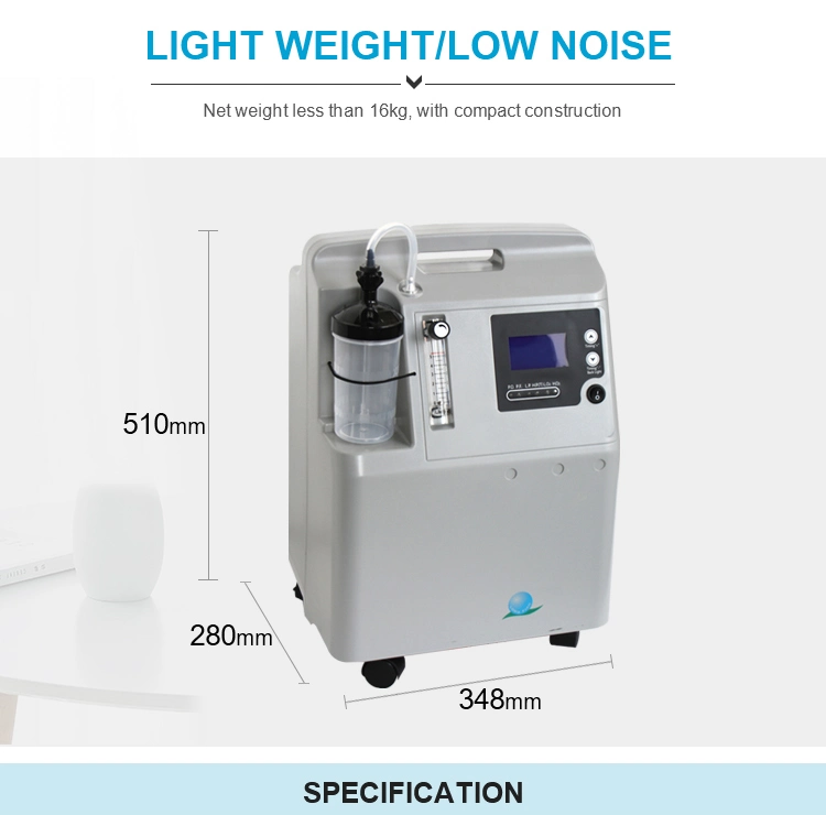 7.5psi Oxygen Pressure O2 Concentrator 5L Oxygen Concentrator