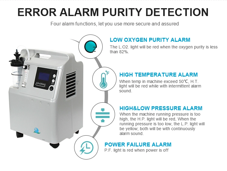 7.5psi Oxygen Pressure O2 Concentrator 5L Oxygen Concentrator