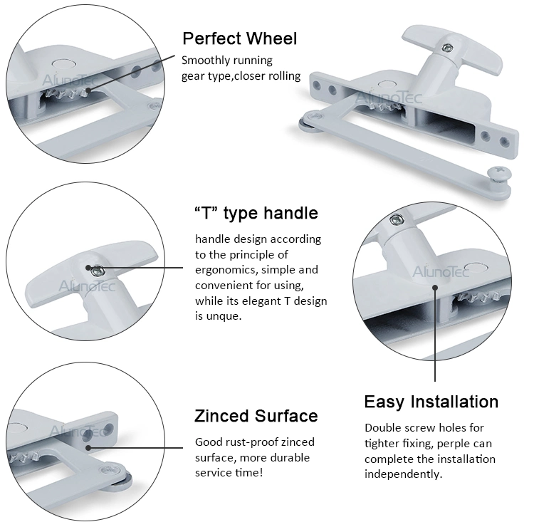 Aluminum Jalousie Window Operator Shutter and Louver Window Operator