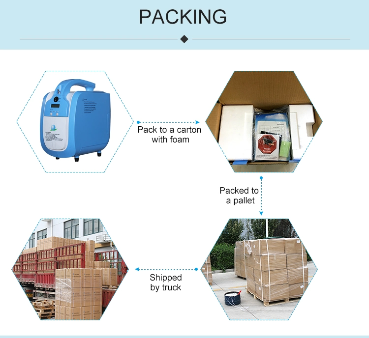 5lpm 93% O2 Pulse Portable Oxygen Concentrator with Longlife Battery