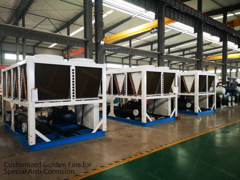 Bitzer Hanbell Screw Type Compressor Air Cooled Water Chiller Industrial Chiller