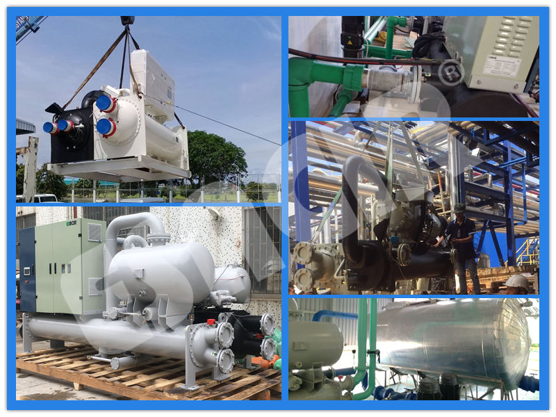 Water Cooling Aquarium Chiller Vegetable Process Screw Water Chiller