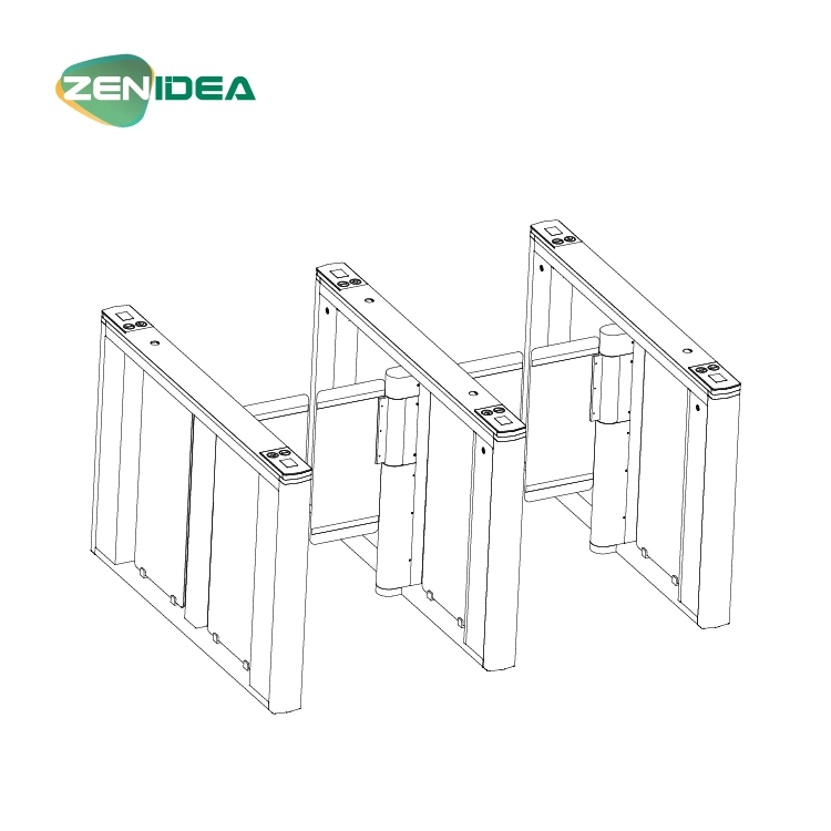 Security Barrier Turnstile Gate RFID Swing Turnstile Gate for Access Control System Commercial Buildings