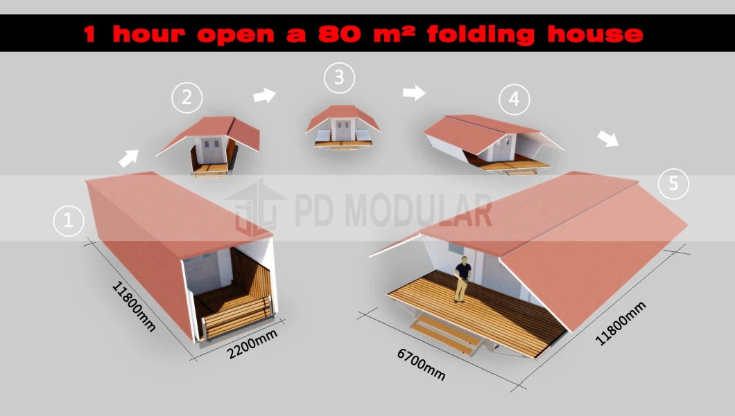 Hot Sale Prefab Good Design Buildings/Steel Expandable Large Container Room