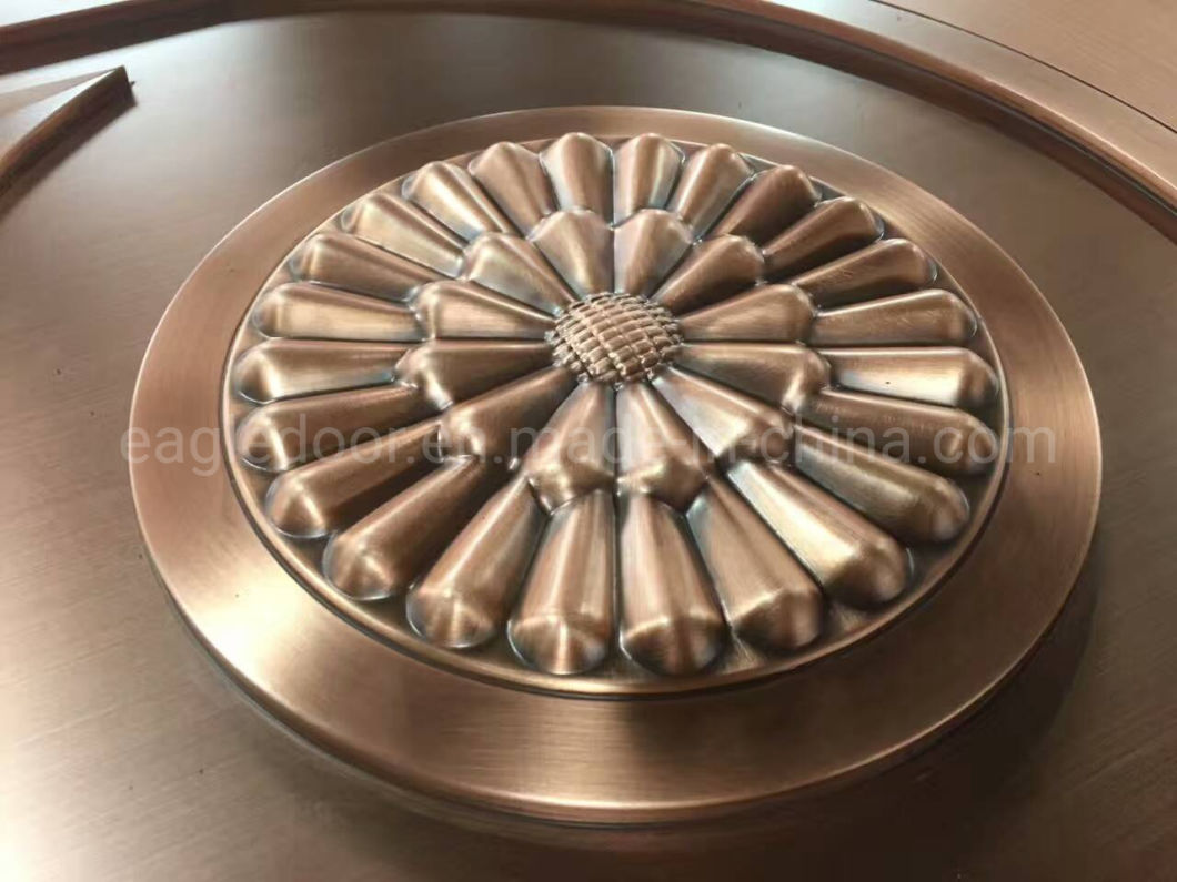 Swing Open Style and Exterior Position Copper Entry Doors Main Entrance House Door Design