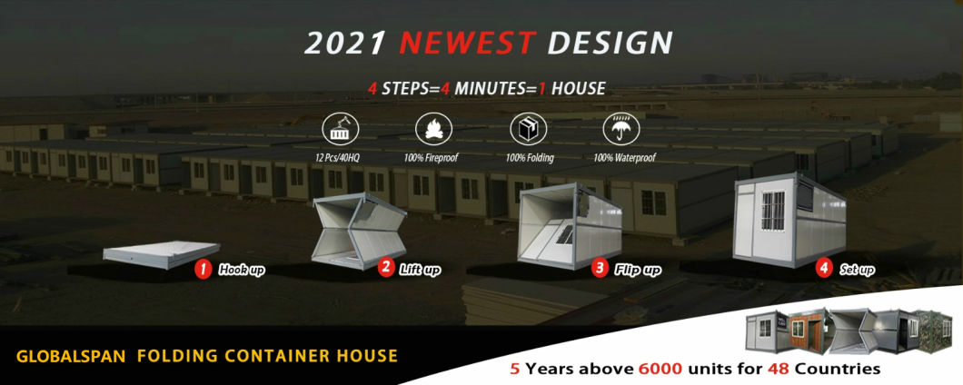Prefabricated Modular Mobile Prefab Woodgrain Living Portable Folding Steel Luxury Tiny Moveable Office Container House
