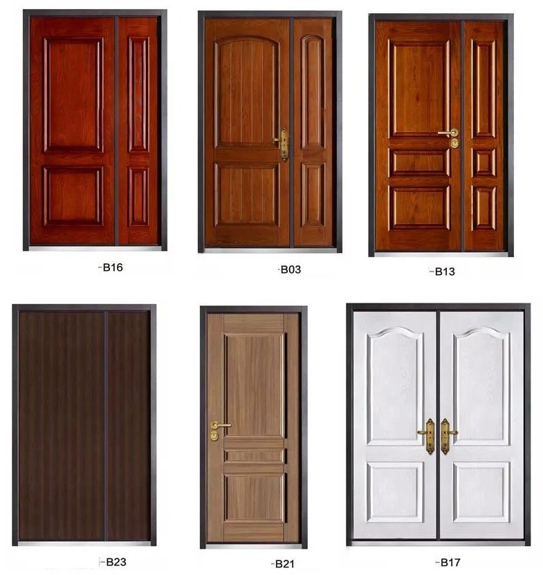 Hot Sale Modern Design Casting Aluminum Single Armored Door for House Entrance
