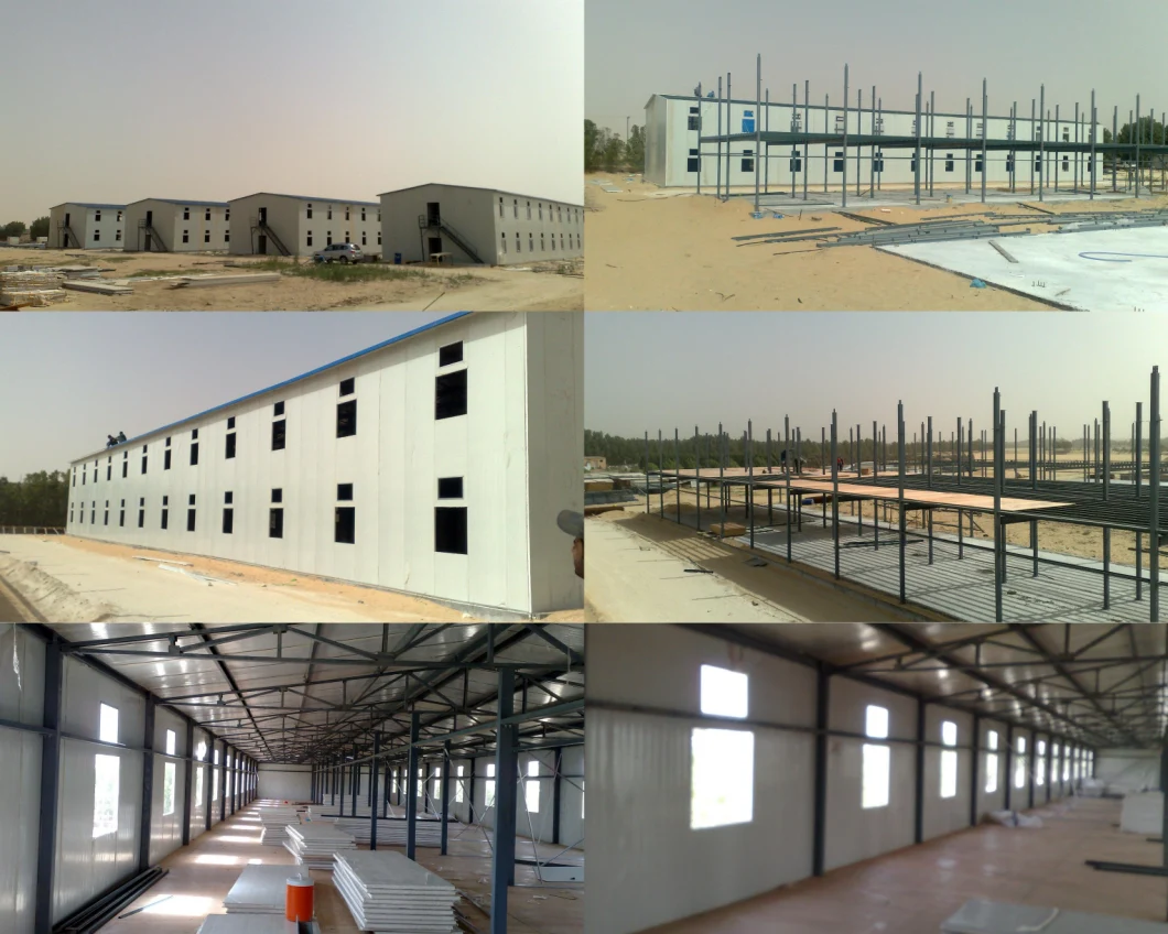 Senegal Prefabricated House for Temporary Porta Cabin Labour Camp Building