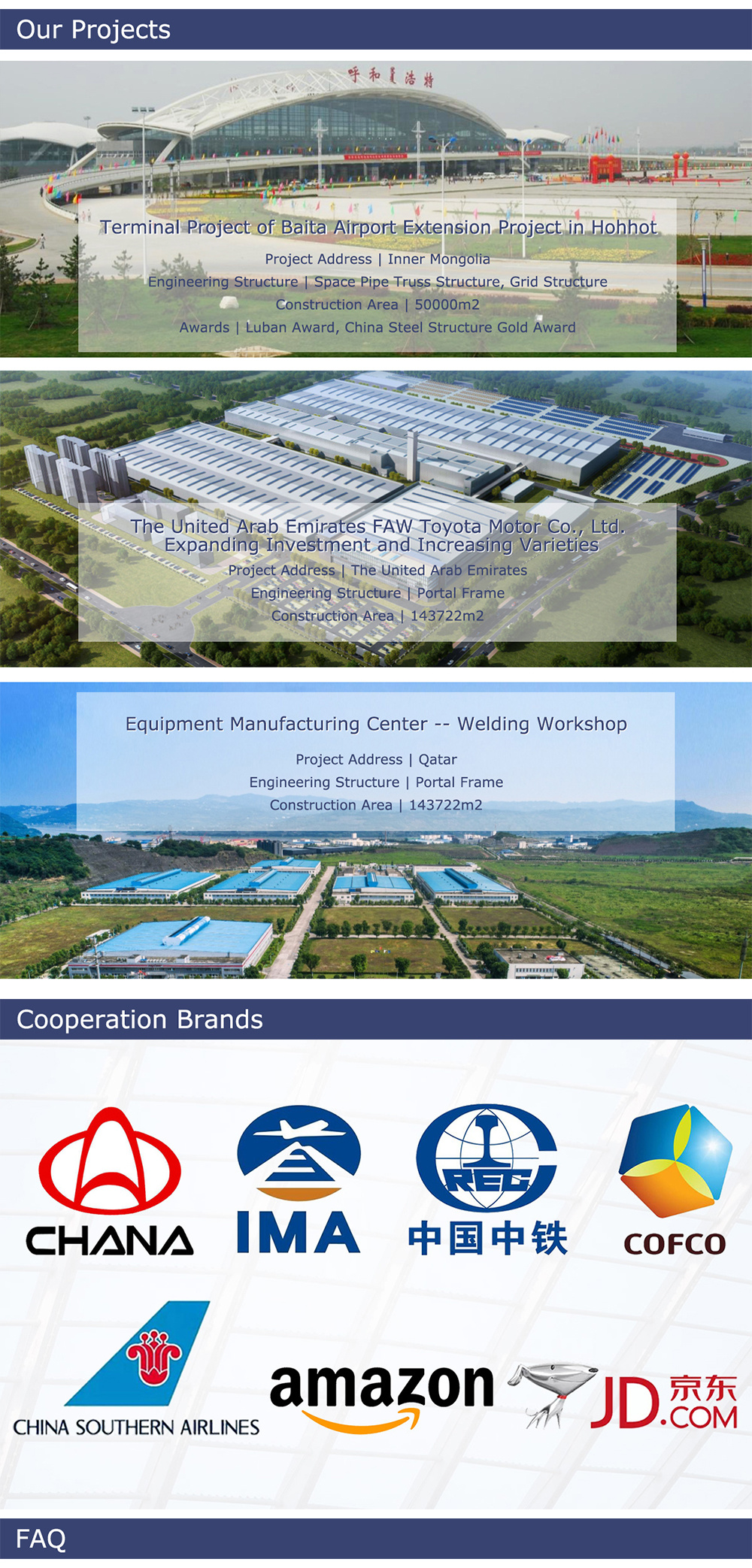 Metal Carport Canopy Portal Roof Frame Buildings with Storage
