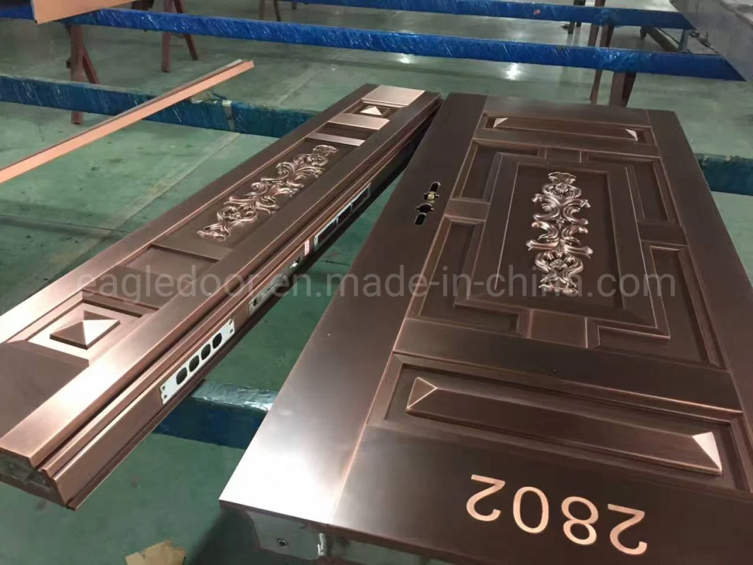 Asia Exterior Position Copper Entry Doors Main Entrance House Door Design