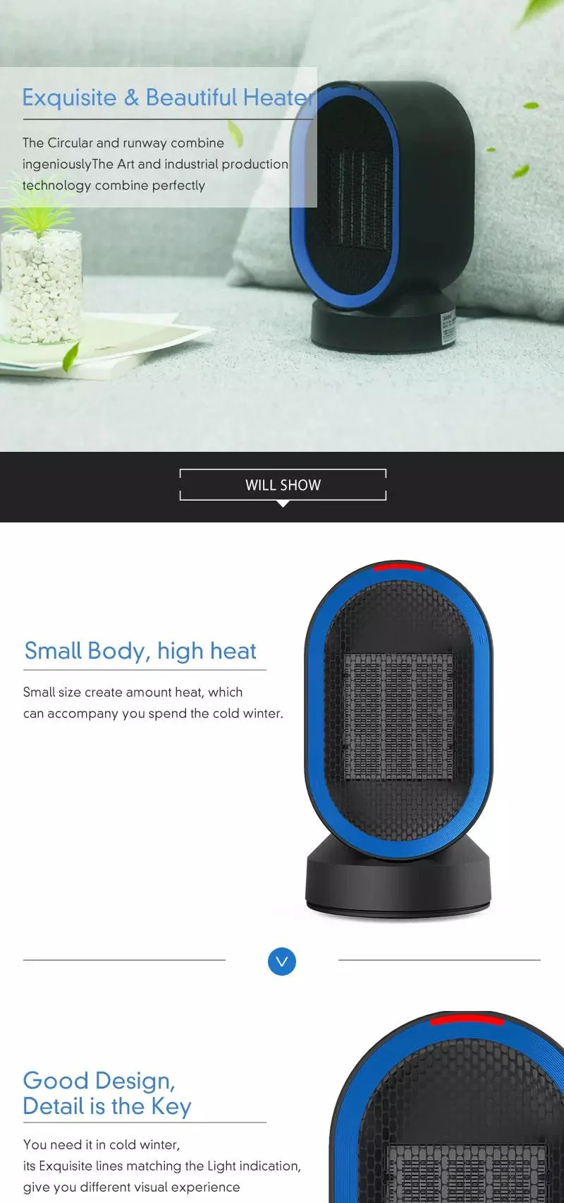 Perfect Quality PTC Heater Electric Air Heater with Fan