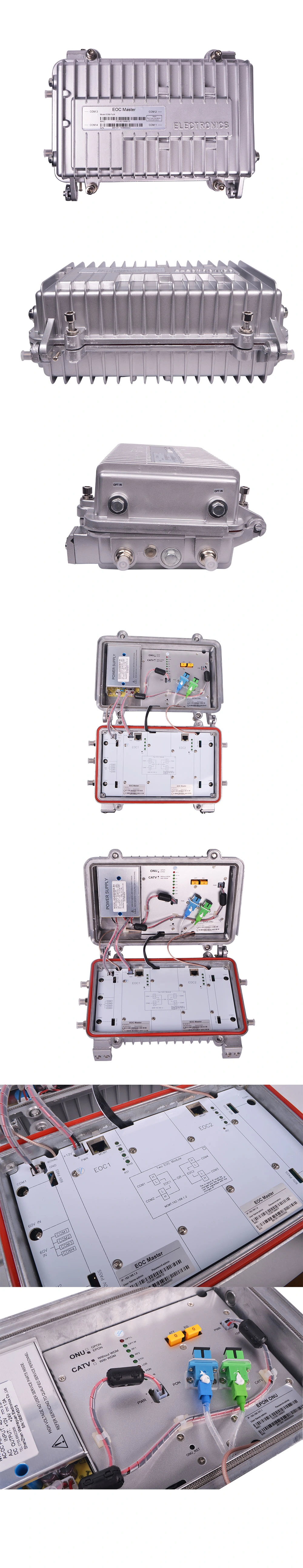 High Quality Outdoor CATV Optical Node Eoc Master with Gpon ONU & Optical Receiver Module