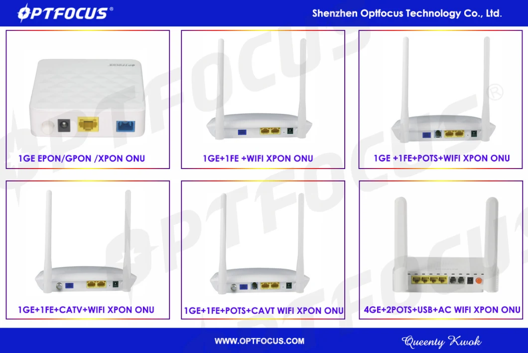 Fiberhome F668 Router Similar 1ge+1fe+CATV+WiFi Dual Mode Gpon or Epon Xpon ONU