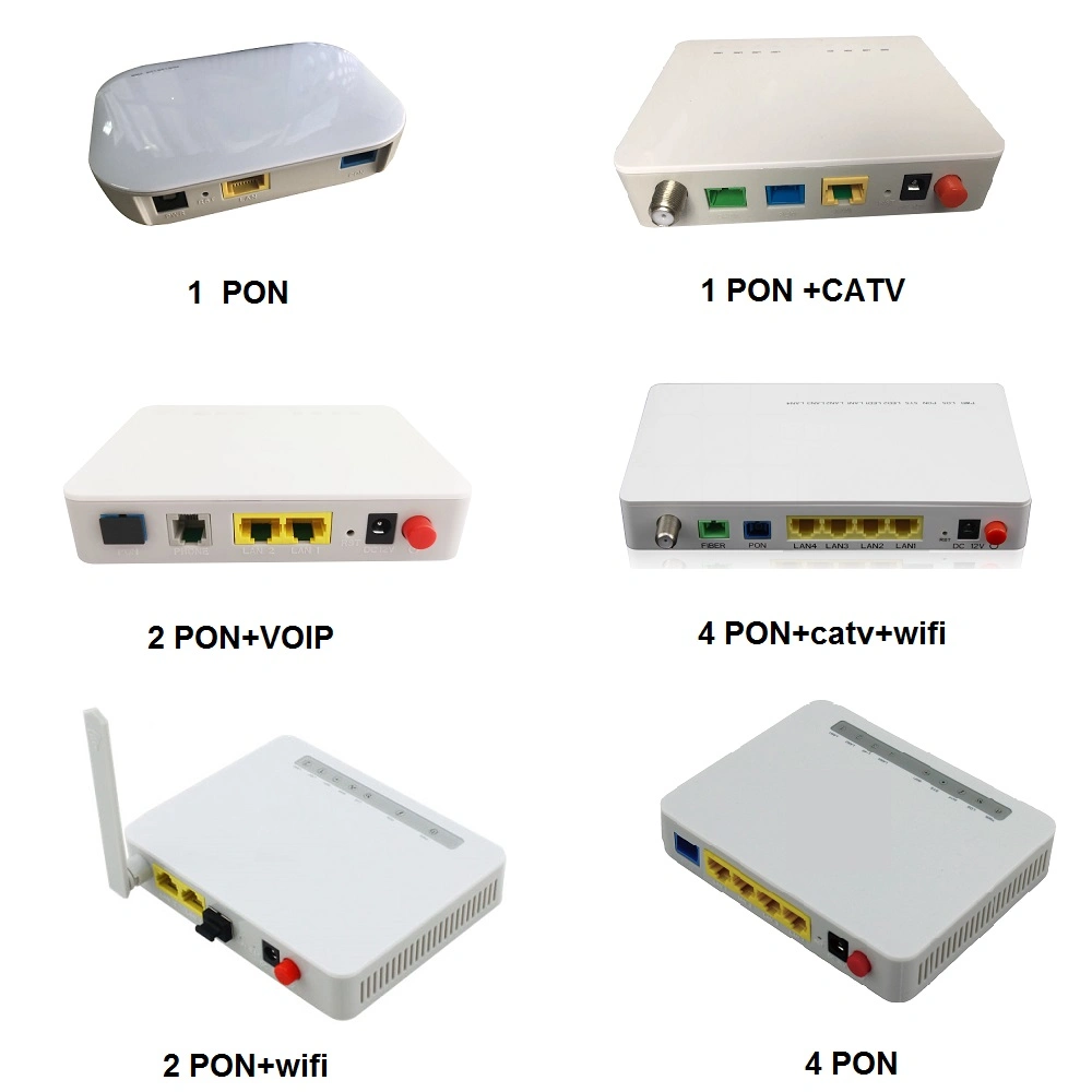 High Quality Factory Price Router Support FTTH 1ge+1fe WiFi CATV Phone Gpon Xpon ONU Project