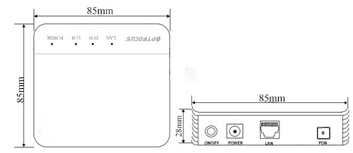 FTTH Equipment Hgu Bridge and Router Gpon ONU Fiberhome Zte Bridge ONU