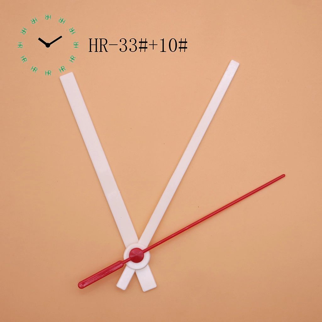 Hr33 117mm Whie Plastic Clock Hand Red Second Hand