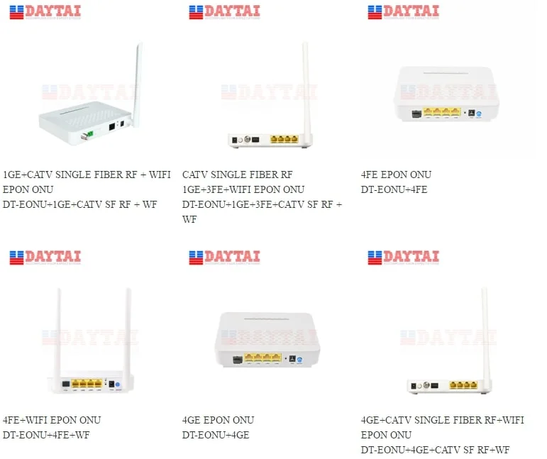 FTTH/Ftto 4ge Epon ONU IPTV ONU with WiFi