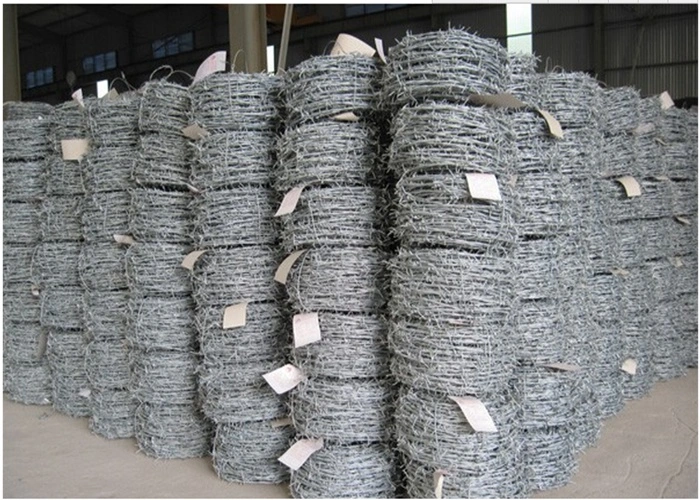 2.5mm*2.5mm *7 Kg Roll Hot Dipped Galvanized Barbed Wire for Africa Market