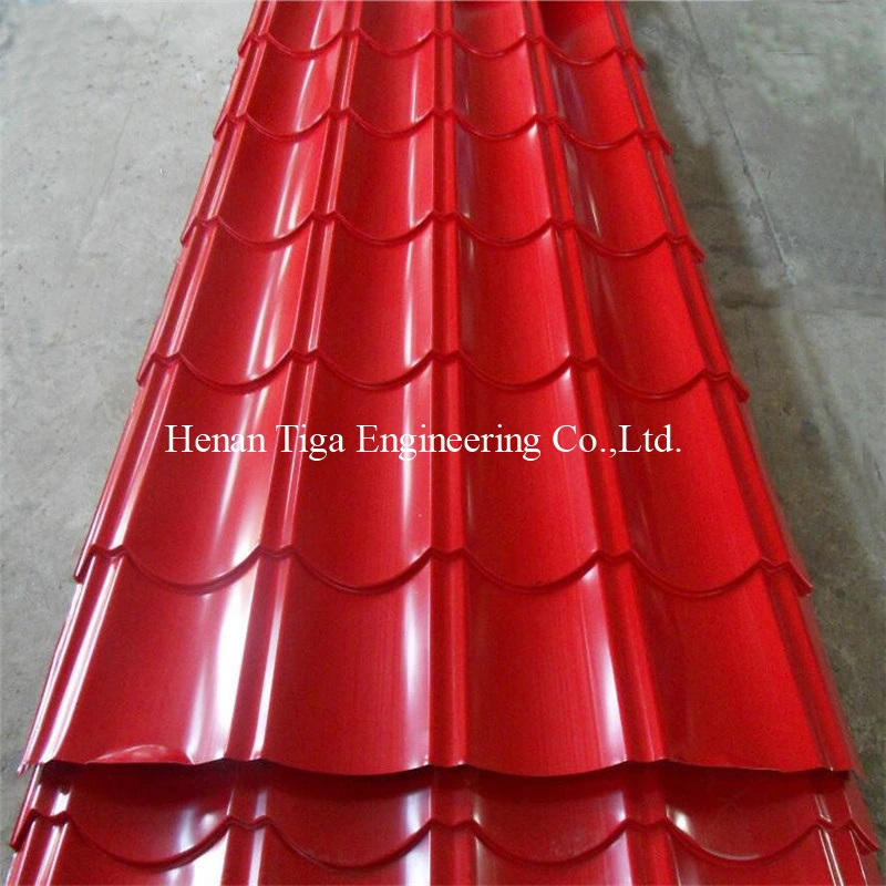 Metal Building Materials Step Profile Glazed Prepainted Roof Fence Panels